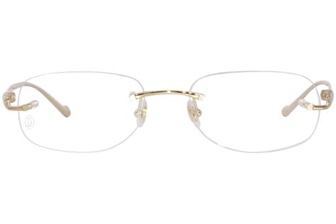 cartier 55 18|Cartier rimless vintage sunglasses CT0058O 55.